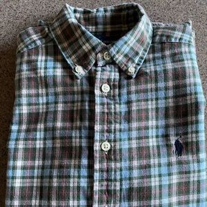 Ralph Lauren Polo Long Sleeved Flannel Button Down (Boys)